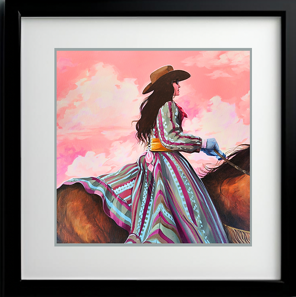 She Came on Horseback- Giclee Art Print